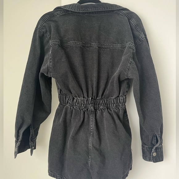 Zara Denim Romper Black XS - Picture 4 of 7